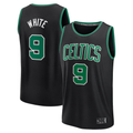 Fenge B.Celtics #9 Derrick White  Black Fast Break Replica Player Jerseys - Statement Edition