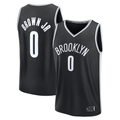 Fenge B.Nets #0 Mikel Brown Jr.  Black 2026 Draft First Round Pick Fast Break Jerseys - Icon Edition