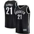 Fenge B.Nets #21 Noah Clowney Black Fast Break Replica Jerseys - Icon Edition