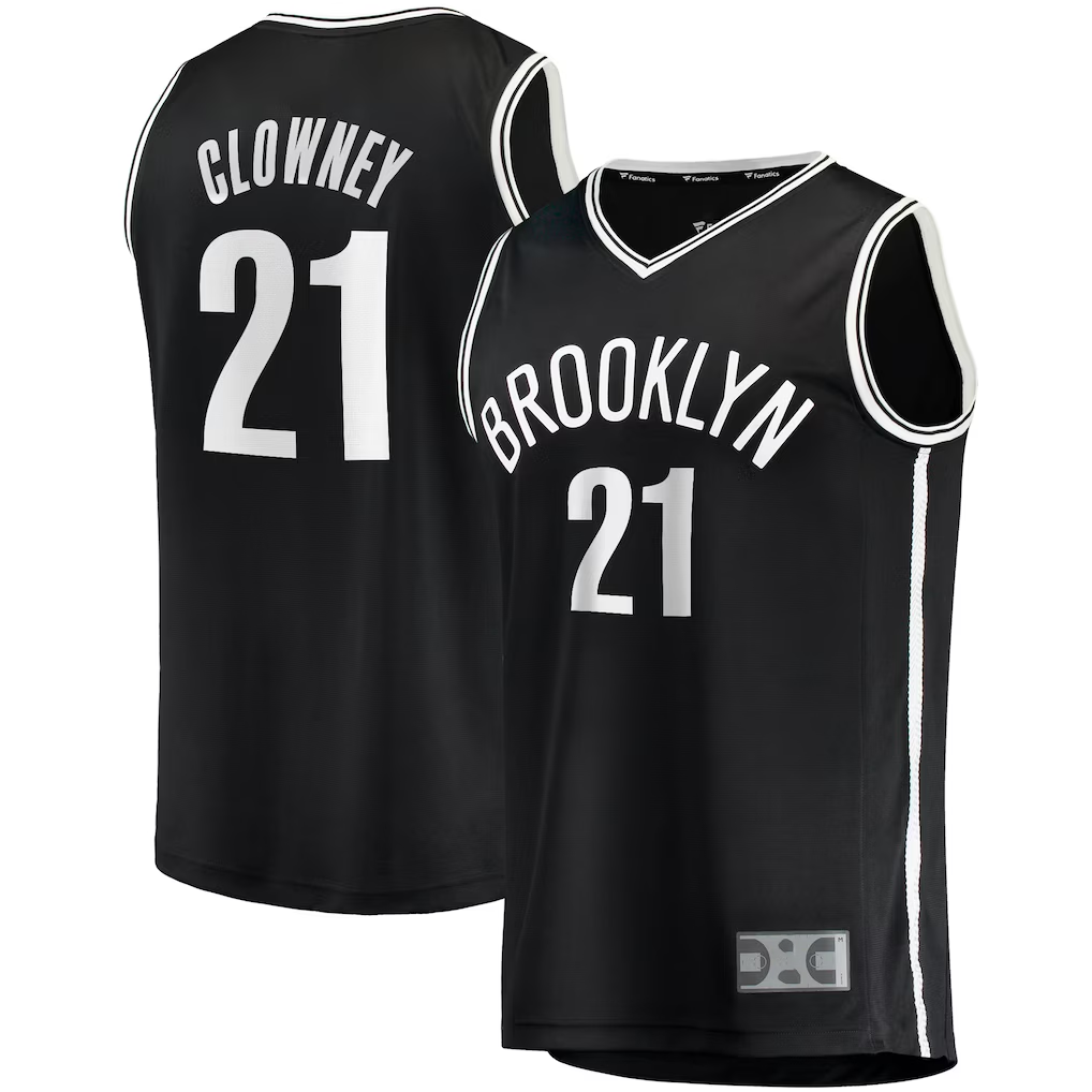 Fenge B.Nets #21 Noah Clowney Black Fast Break Replica Jerseys - Icon Edition