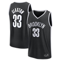 Fenge B.Nets #33 Nic Claxton  Black Fast Break Replica Jerseys - Icon Edition