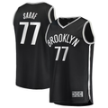 Fenge B.Nets #77 Ben Saraf  Black Fast Break Replica Jerseys - Icon Edition
