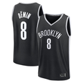 Fenge B.Nets #8 Egor D?min Black Fast Break Replica Jerseys - Icon Edition