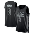 Fenge B.Nets #8 Egor D?min  Black Swingman Jerseys - Statement Edition