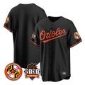 Fenge B.Orioles Black 30th Anniversary of 2131 Home Game Blank Player Stitched Jerseys