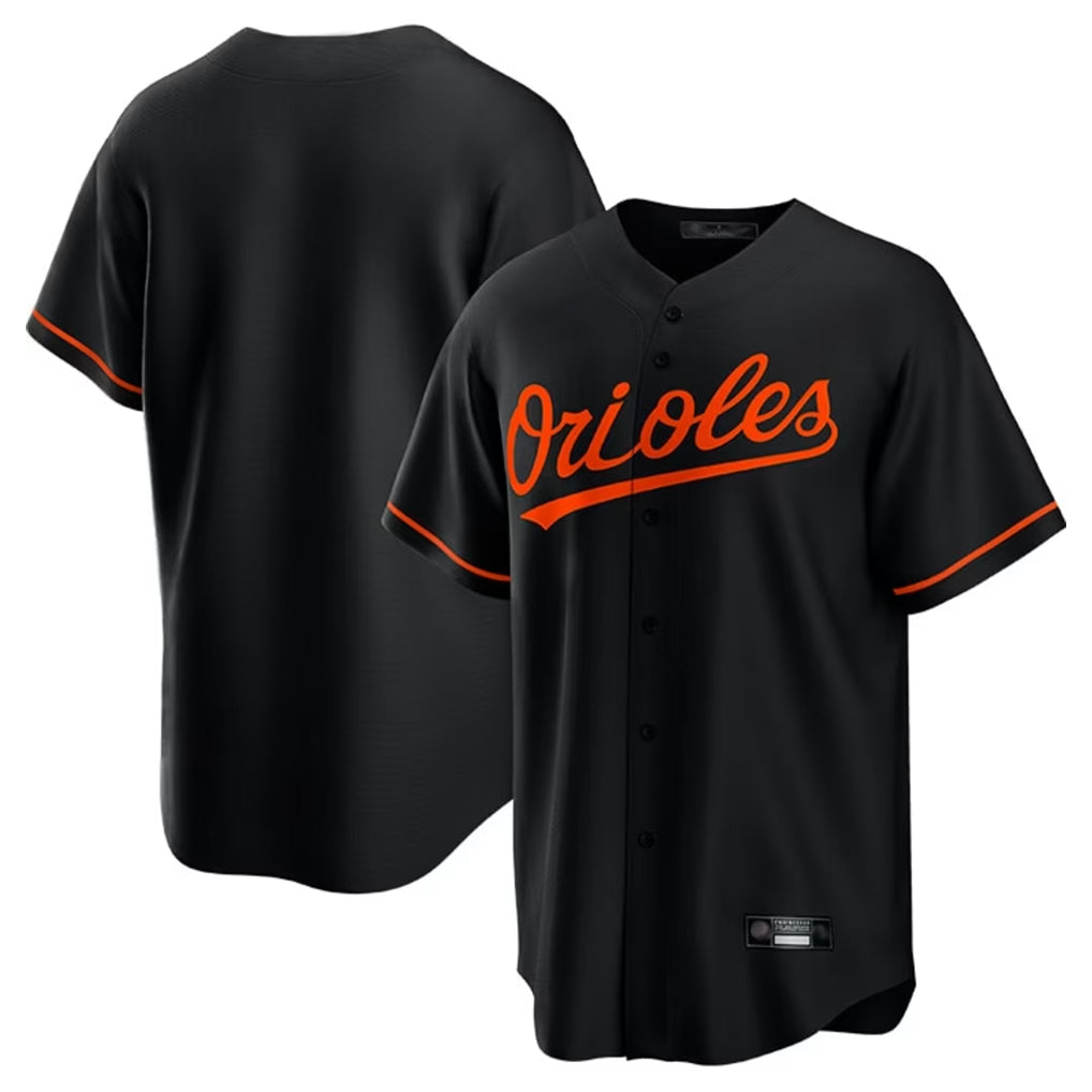 Fenge B.Orioles Black Home Game Blank Player Stitched Jerseys