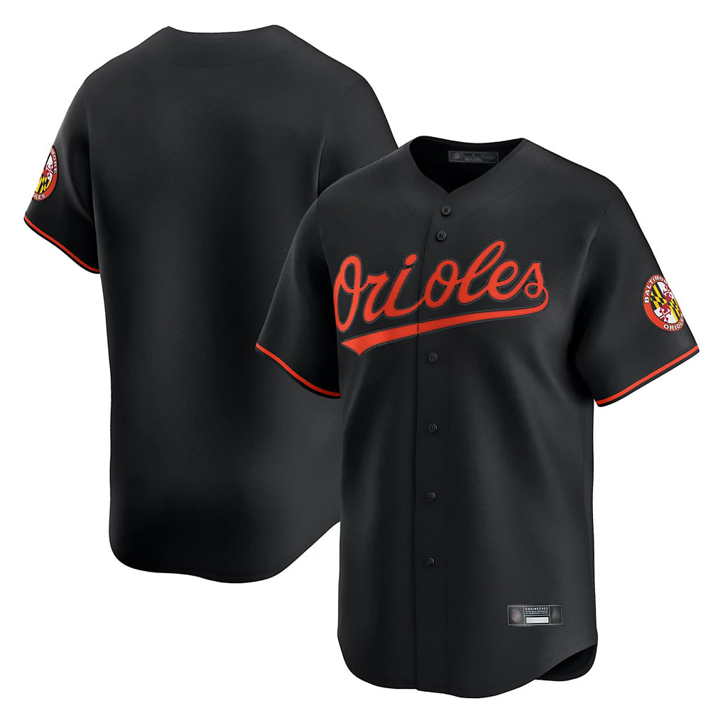 Fenge B.Orioles Black Limited Home Game Blank Player Stitched Jerseys