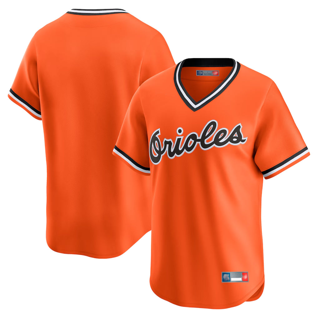 Fenge B.Orioles Orange Cooperstown Collection Limited T-shirt Home Blank Player Stitched Jerseys
