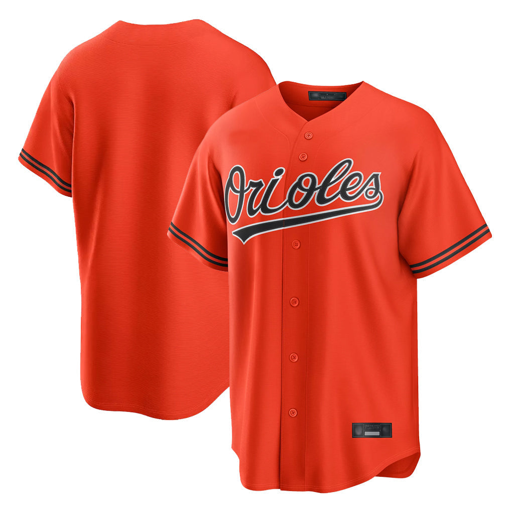 Fenge B.Orioles Orange Home Game Blank Player Stitched Jerseys
