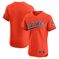Fenge B.Orioles Orange Limited Elite Home Game Blank Player Stitched Jerseys