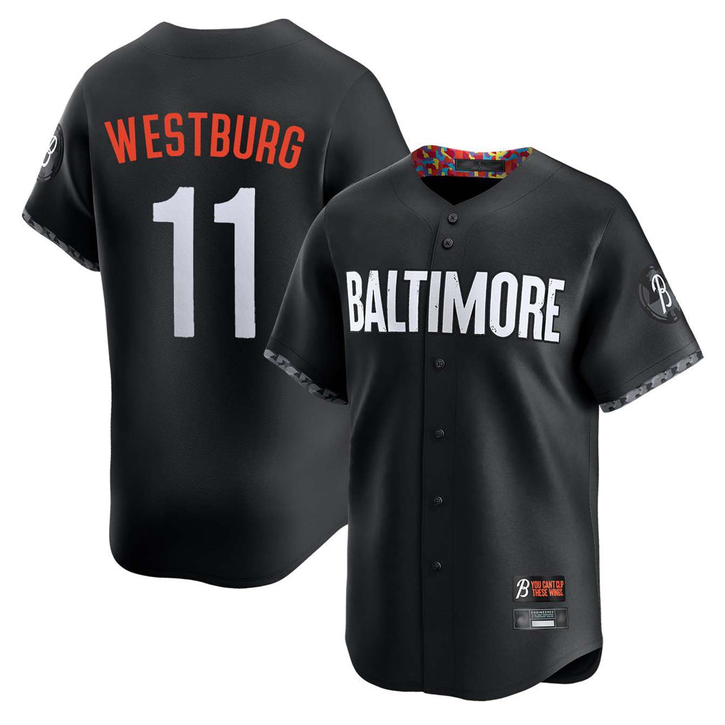 Fenge B.Orioles #11 Jordan Westburg Player Black City Connect Limited Home Game Stitched Jerseys