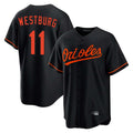 Fenge B.Orioles #11 Jordan Westburg Player Black Home Game Stitched Jerseys
