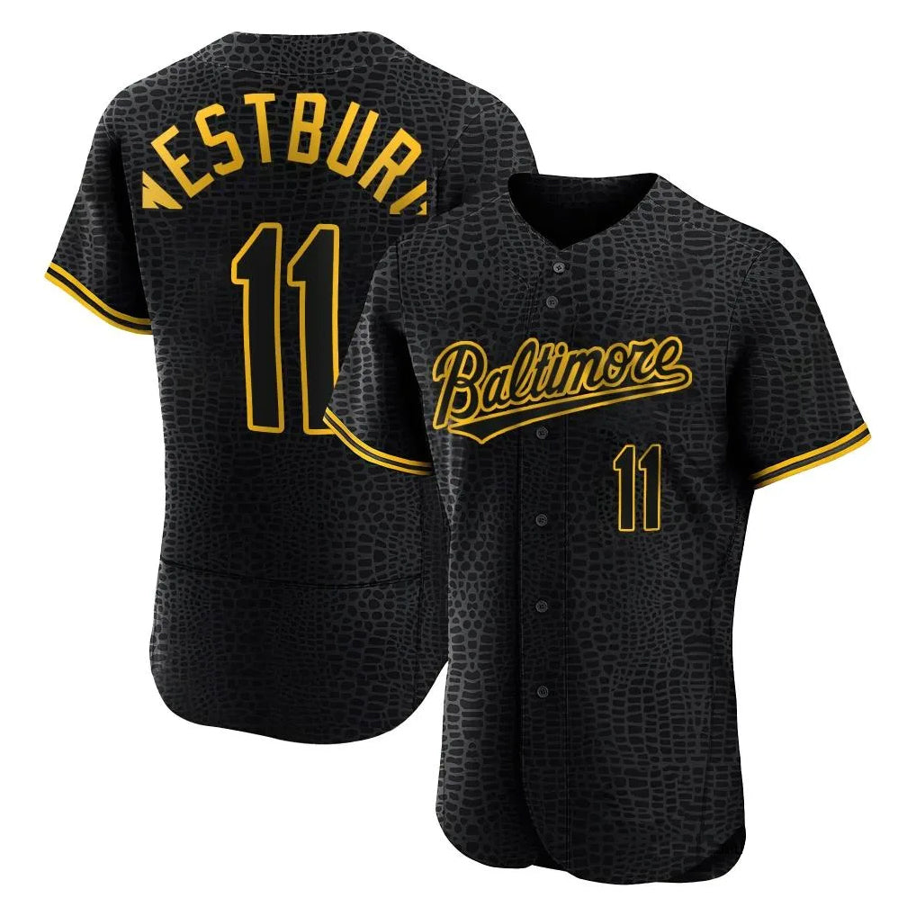Fenge B.Orioles #11 Jordan Westburg Player Black Snake Skin City Limited Elite Home Stitched Jerseys