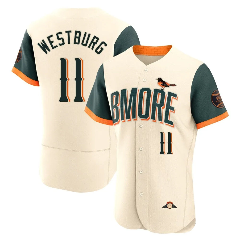 Fenge B.Orioles #11 Jordan Westburg Player Cream 2026 City Connect Limited Elite Home Game Stitched Jerseys