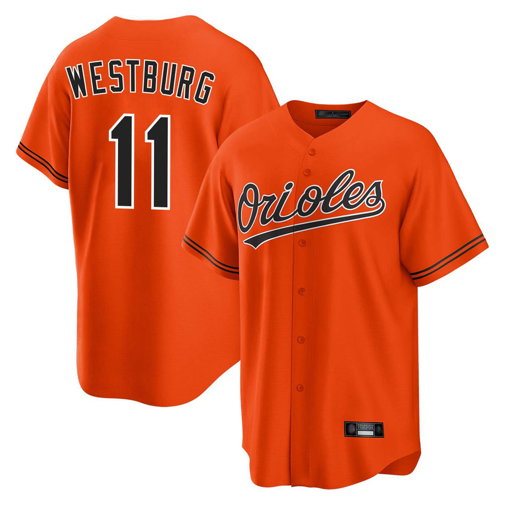 Fenge B.Orioles #11 Jordan Westburg Player Orange Home Game Stitched Jerseys