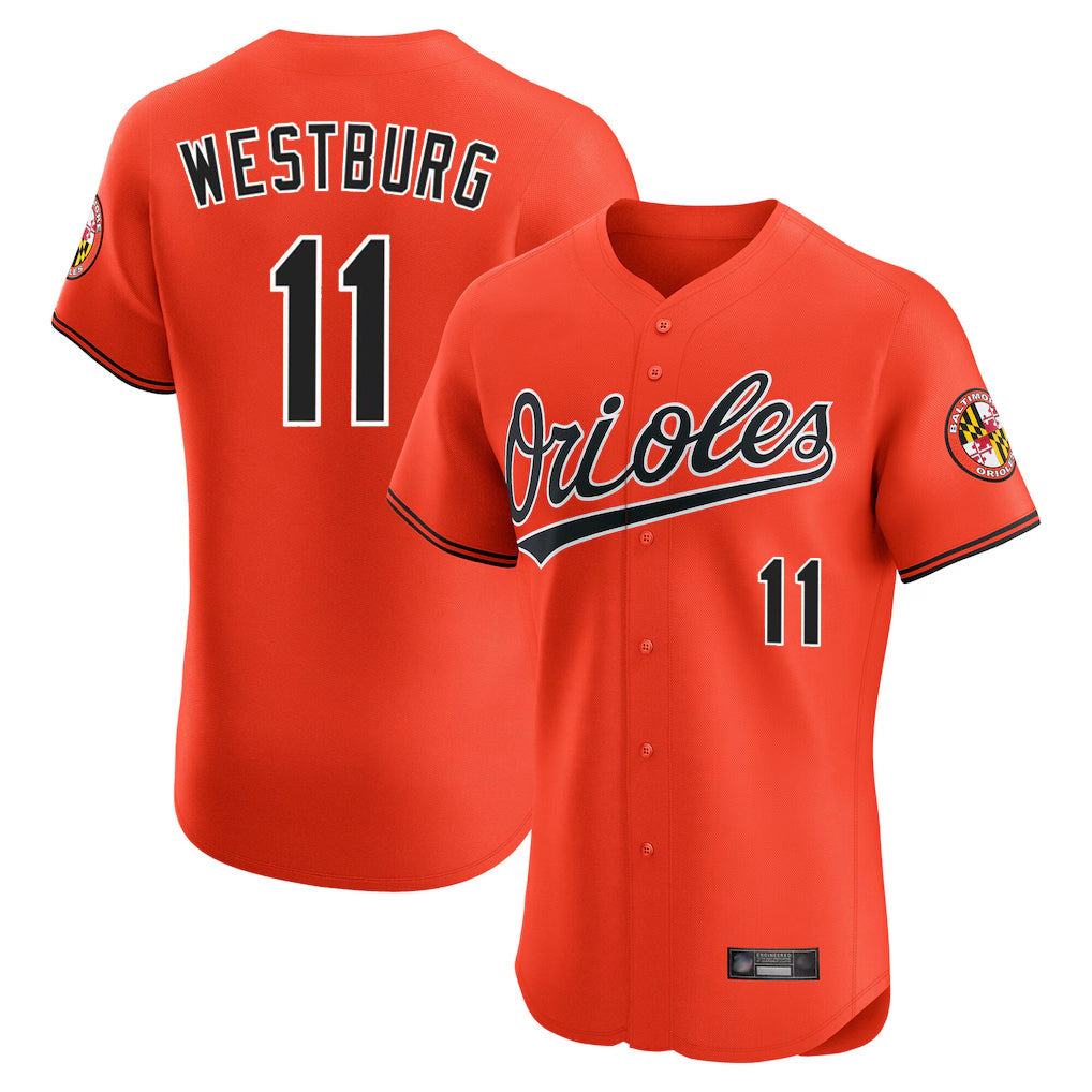Fenge B.Orioles #11 Jordan Westburg Player Orange Limited Elite Home Game Stitched Jerseys