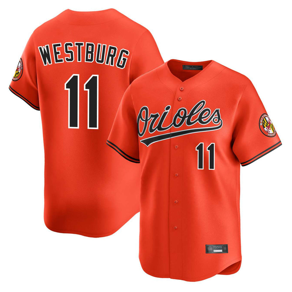 Fenge B.Orioles #11 Jordan Westburg Player Orange Limited Home Game Stitched Jerseys