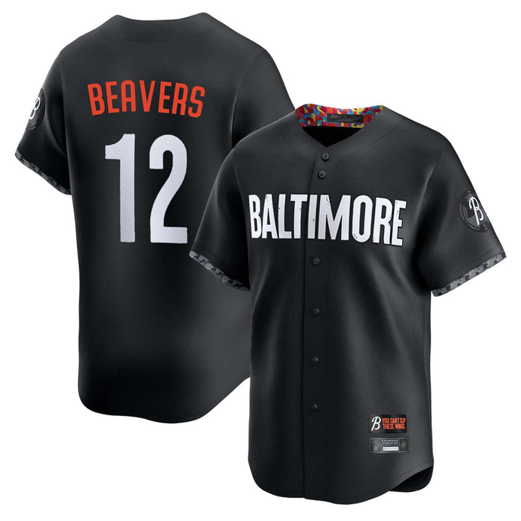 Fenge B.Orioles #12 Dylan Beavers Player Black City Connect Limited Home Game Stitched Jerseys