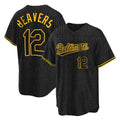 Fenge B.Orioles #12 Dylan Beavers Player Black Snake Skin City Home Game Stitched Jerseys