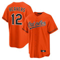 Fenge B.Orioles #12 Dylan Beavers Player Orange Home Game Stitched Jerseys
