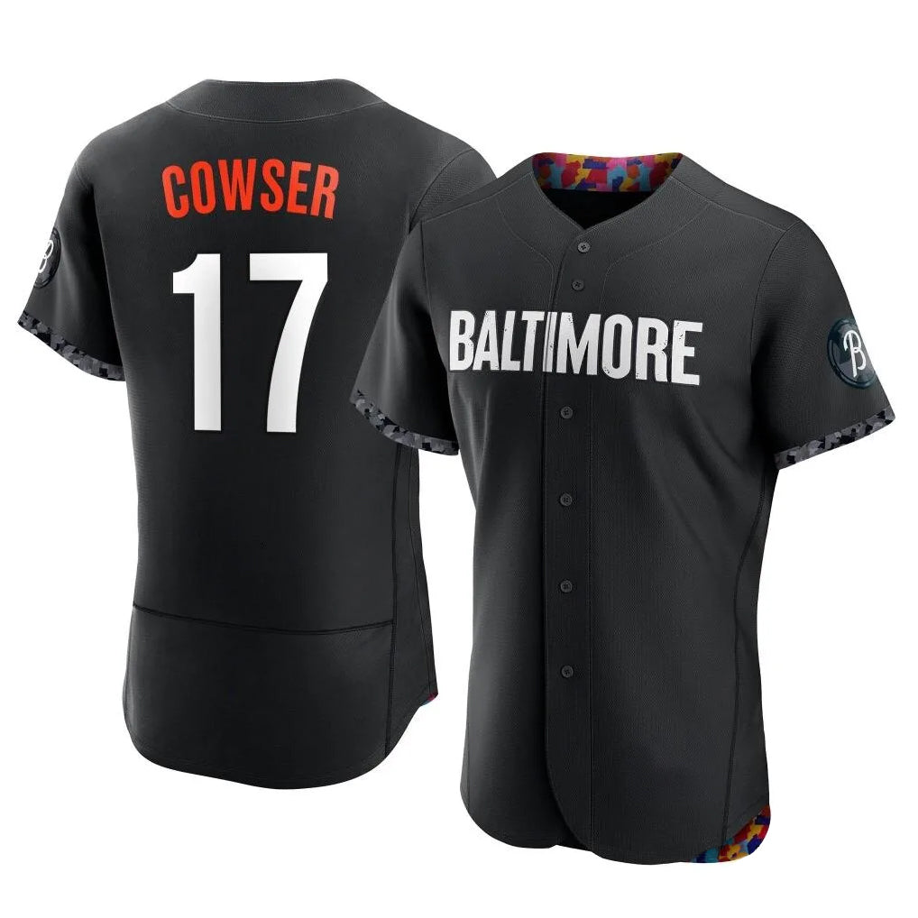 Fenge B.Orioles #17 Colton Cowser Player Black City Connect Limited Elite Home Game Stitched Jerseys