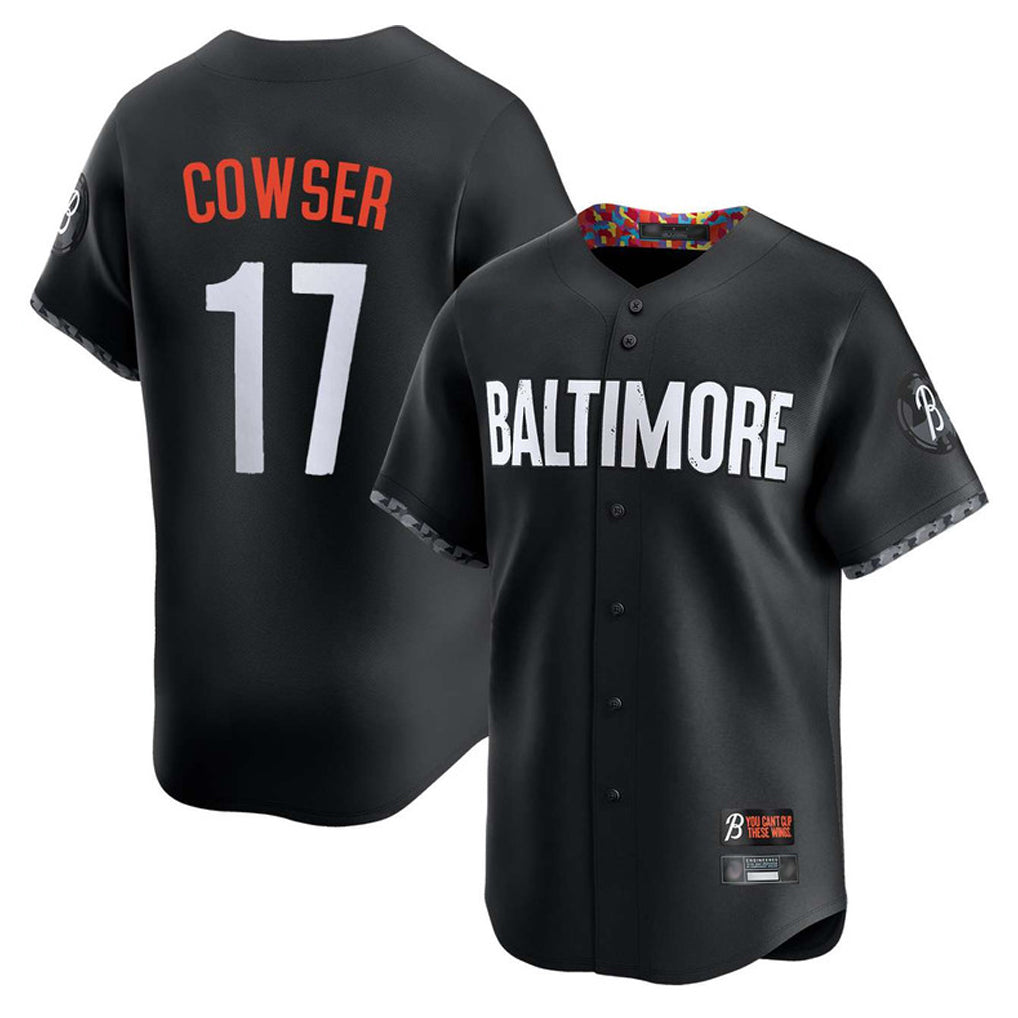 Fenge B.Orioles #17 Colton Cowser Player Black City Connect Limited Home Game Stitched Jerseys