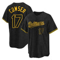 Fenge B.Orioles #17 Colton Cowser Player Black Snake Skin City Home Game Stitched Jerseys