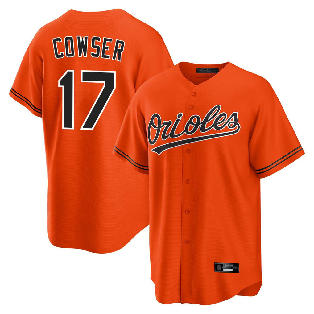 Fenge B.Orioles #17 Colton Cowser Player Orange Home Game Stitched Jerseys