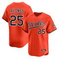 Fenge B.Orioles #25 Pete Alonso Player Orange Limited Home Game Stitched Jerseys