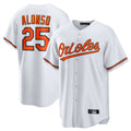 Fenge B.Orioles #25 Pete Alonso Player White Home Game Stitched Jerseys