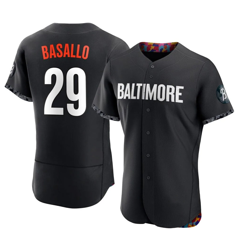 Fenge B.Orioles #29 Samuel Basallo Player Black City Connect Limited Elite Home Game Stitched Jerseys