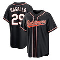 Fenge B.Orioles #29 Samuel Basallo Player Black Out Home Game Stitched Jerseys