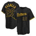 Fenge B.Orioles #29 Samuel Basallo Player Black Snake Skin City Home Game Stitched Jerseys