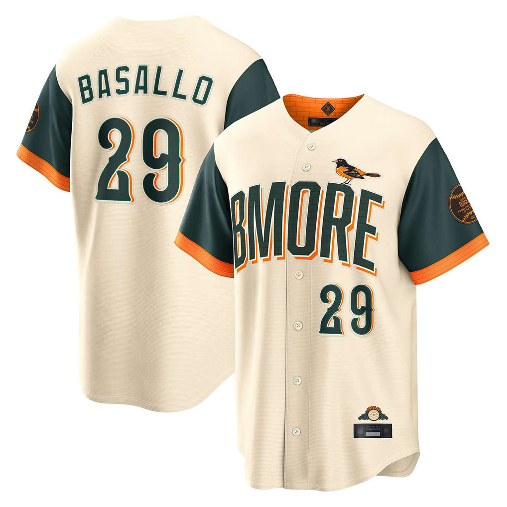 Fenge B.Orioles #29 Samuel Basallo Player Cream 2026 City Connect Home Game Stitched Jerseys