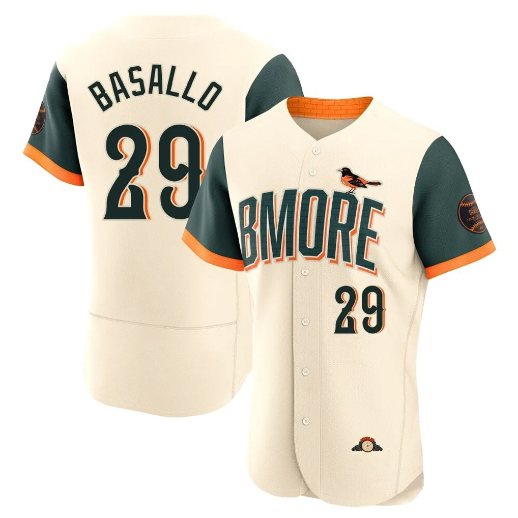 Fenge B.Orioles #29 Samuel Basallo Player Cream 2026 City Connect Limited Elite Home Game Stitched Jerseys