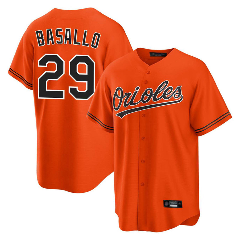 Fenge B.Orioles #29 Samuel Basallo Player Orange Home Game Stitched Jerseys