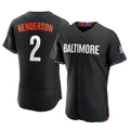 Fenge B.Orioles #2 Gunnar Henderson Player Black City Connect Limited Elite Home Game Stitched Jerseys