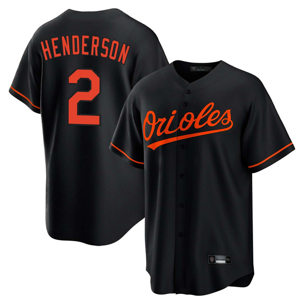 Fenge B.Orioles #2 Gunnar Henderson Player Black Home Game Stitched Jerseys