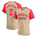 Fenge B.Orioles #2 Gunnar Henderson Player Cream American League All-Star Limited Elite Home Game Stitched Jerseys