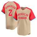 Fenge B.Orioles #2 Gunnar Henderson Player Cream American League All-Star Limited Home Game Stitched Jerseys