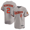 Fenge B.Orioles #2 Gunnar Henderson Player Gray Limited Home Game Stitched Jerseys