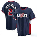Fenge B.Orioles #2 Gunnar Henderson Player Navy USA 2026 World Classic Home Game Stitched Jerseys