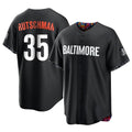 Fenge B.Orioles #35 Adley Rutschman Black City Connect Home Game Stitched Jerseys