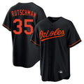 Fenge B.Orioles #35 Adley Rutschman Player Black Home Game Stitched Jerseys