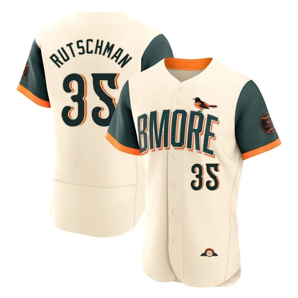 Fenge B.Orioles #35 Adley Rutschman Player Cream 2026 City Connect Limited Elite Home Game Stitched Jerseys