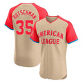 Fenge B.Orioles #35 Adley Rutschman Cream American League All-Star Limited Elite Home Game Stitched Jerseys