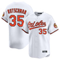 Fenge B.Orioles #35 Adley Rutschman Player White Limited Home Game Stitched Jerseys