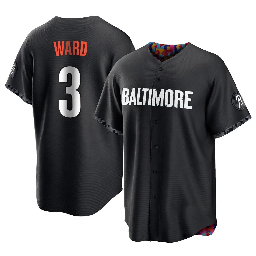 Fenge B.Orioles #3 Taylor Ward Player Black City Connect Home Game Stitched Jerseys