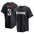 Fenge B.Orioles #3 Taylor Ward Player Black City Connect Home Game Stitched Jerseys