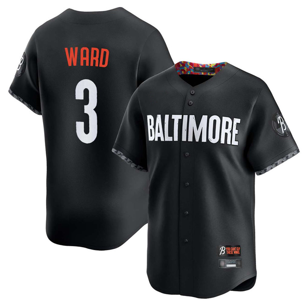 Fenge B.Orioles #3 Taylor Ward Player Black City Connect Limited Home Game Stitched Jerseys